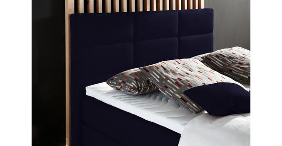 BOXSPRINGBETT 140/200 cm in Schwarz - Alufarben/Schwarz, KONVENTIONELL, Textil/Metall (140/200cm) - Dieter Knoll