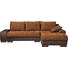 WOHNLANDSCHAFT in Textil Braun, Orange - Wengefarben/Braun, Design, Holz/Textil (278/198cm) - Carryhome WOHNLANDSCHAFT in Textil Braun, Orange - Wengefarben/Braun, Design, Holz/Textil (278/198cm) - Carryhome