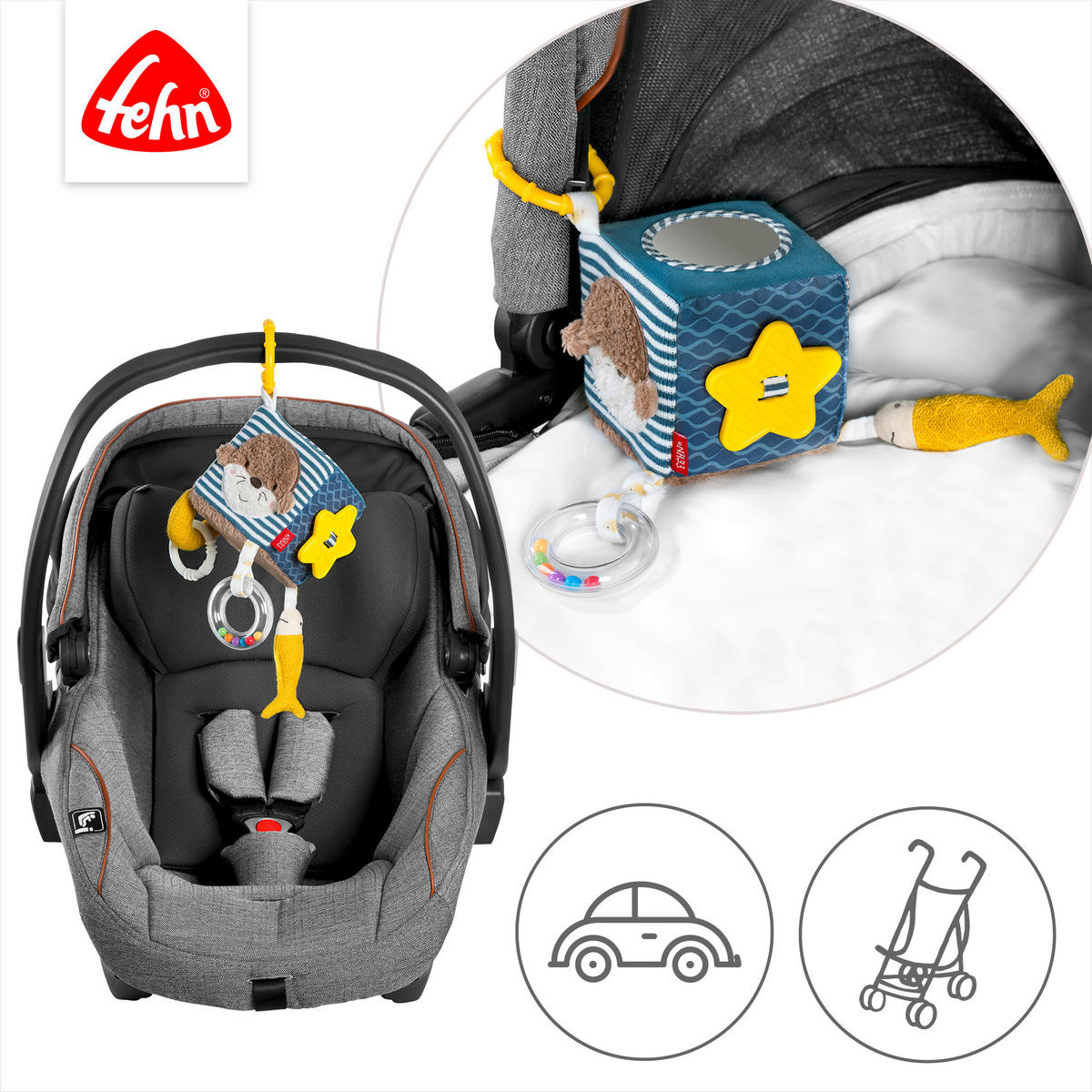 SOFTWÜRFEL - Multicolor, Basics, Textil (10/10/10cm) - Fehn