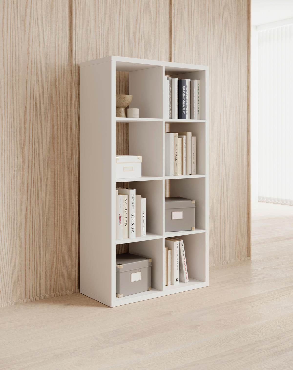 DĚLICÍ STĚNA, bílá, 77/147/38 cm - bílá, Design, kompozitní dřevo (77/147/38cm) - Carryhome