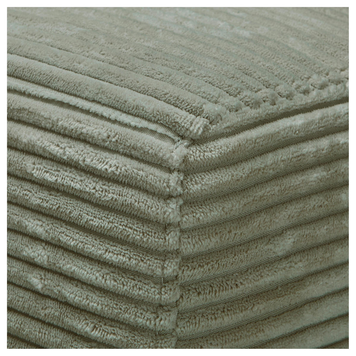 ECKSOFA in Cord Dunkelgrün  - Dunkelgrün/Schwarz, Design, Kunststoff/Textil (224/265cm) - Hom`in