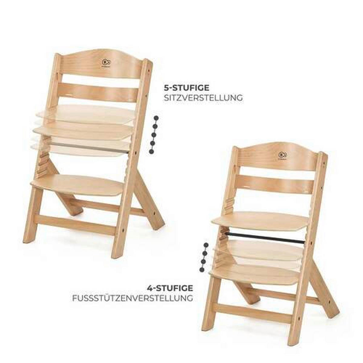 HOCHSTUHL Enock  - Buchefarben, Basics, Holz (49/73/49cm) - kinderkraft