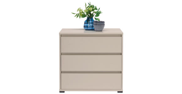 KOMMODE in 80/79/48 cm - Kaschmir/Anthrazit, Design, Holzwerkstoff/Kunststoff (80/79/48cm) - Carryhome