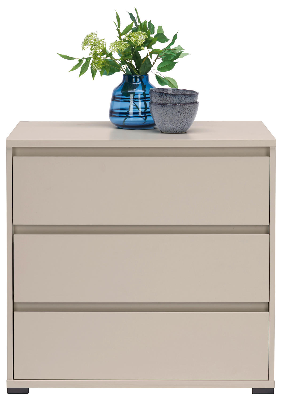 KOMMODE - Kaschmir/Anthrazit, Design, Holzwerkstoff/Kunststoff (80/79/48cm) - Carryhome