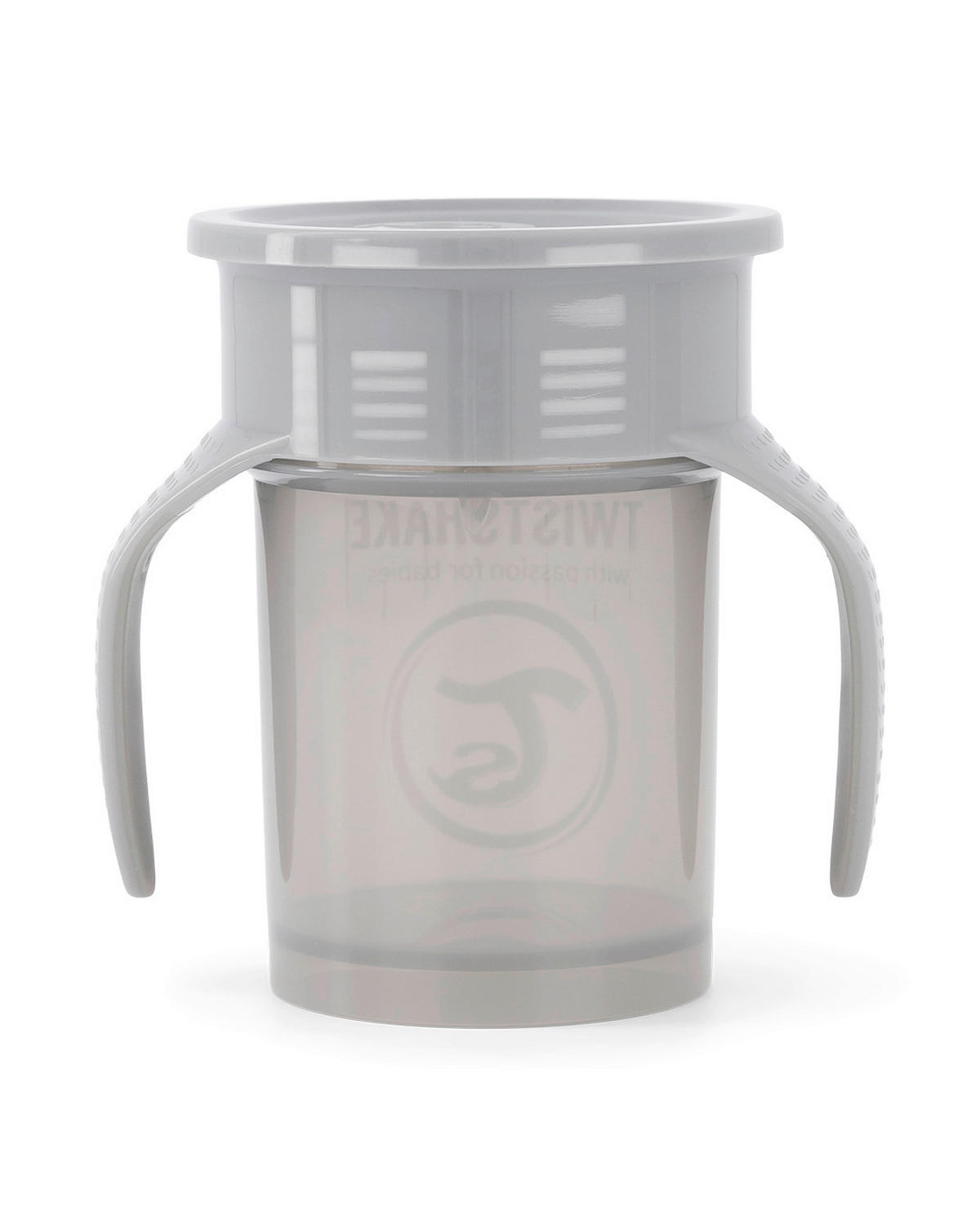 TRINKBECHER  - Grau, Basics, Kunststoff (11/11/8,6cm) - Twistshake