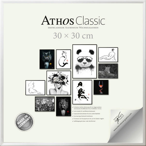 XXXLutz Bilderrahmen Athos Classic+ Chrom 30x30x1.8 cm