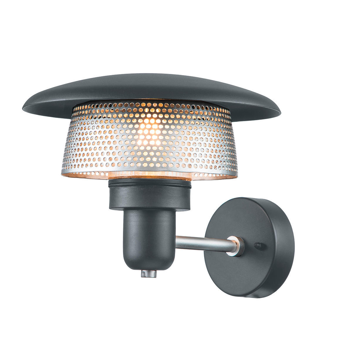 AUßENWANDLEUCHTE Saturne 27/21/29,5 cm   - KONVENTIONELL, Glas/Metall (27/21/29,5cm) - Elstead Lighting