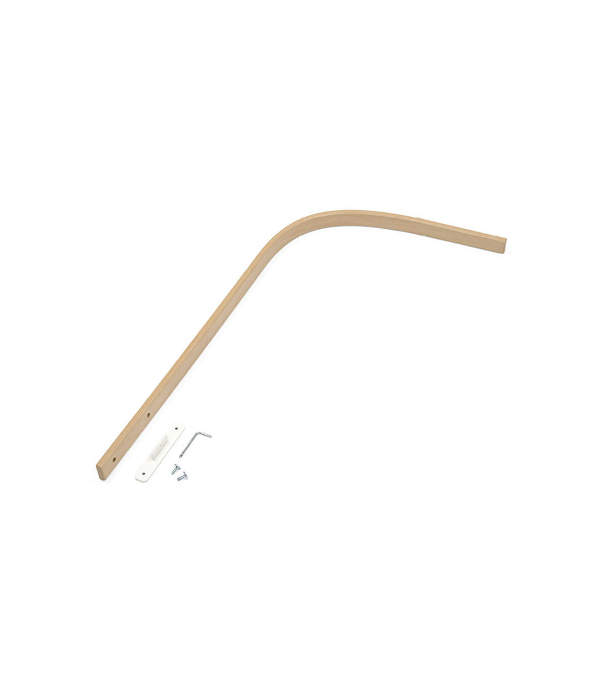 SCHLEIERSTANGE SLEEPI V3  61,5/4,5/0,4 cm  - Buchefarben, Basics, Holz (61,5/4,5/0,4cm) - Stokke