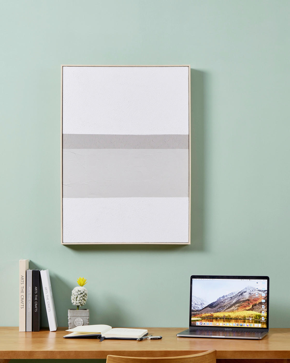 LEINWANDBILD Abstraktes  - Taupe/Weiß, Trend, Kunststoff/Textil (51,2/5,1/71,2cm) - Eglo