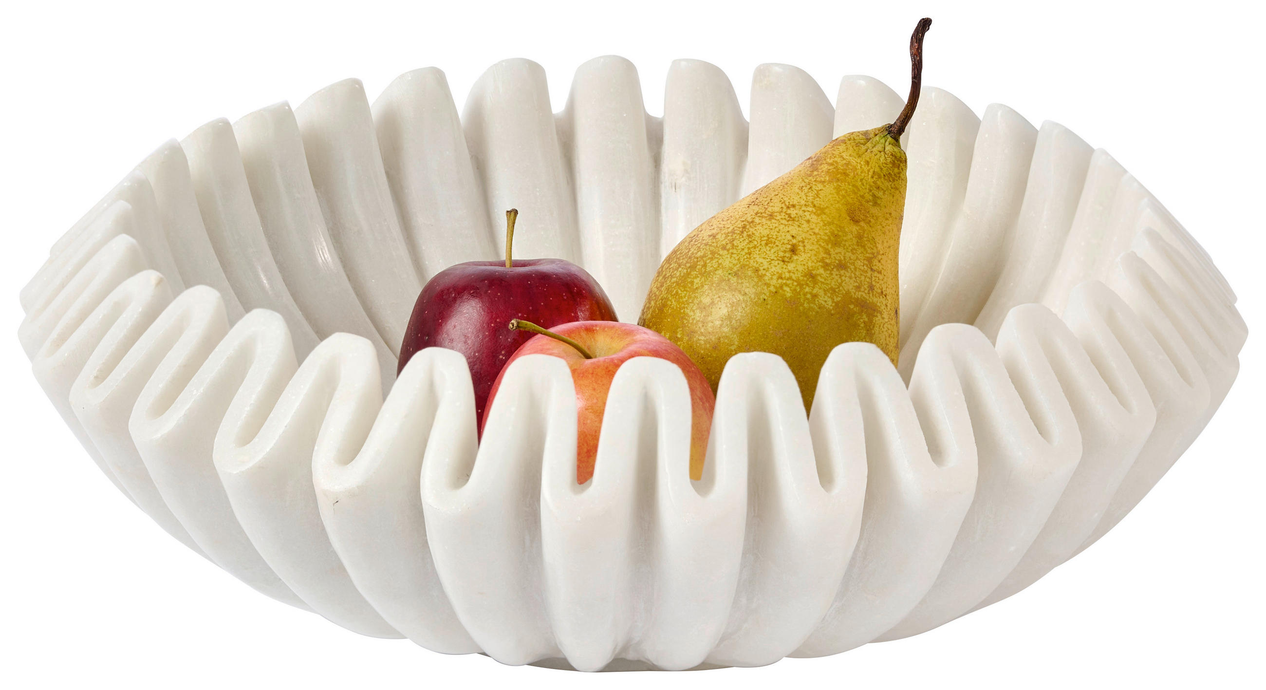 DEKOSCHALE - Weiß, Design, Stein (30/10cm) - Ambia Home