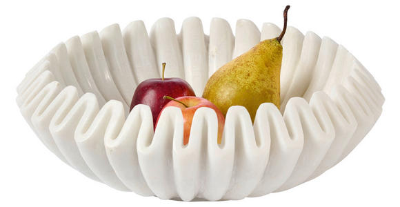 DEKOSCHALE - Weiß, Design, Stein (30/10cm) - Ambia Home