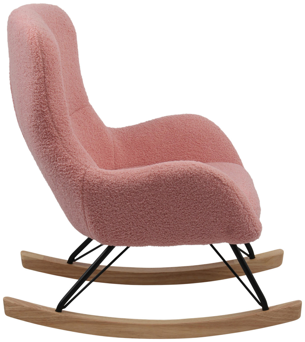 KINDER-SCHAUKELSTUHL - Pink, Basics, Holz/Textil (55/70/63cm) - Livetastic