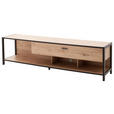 TV-ELEMENT Anthrazit, Eichefarben  215/57/46 cm  - Eichefarben/Anthrazit, Design, Holzwerkstoff/Metall (215/57/46cm) - Carryhome
