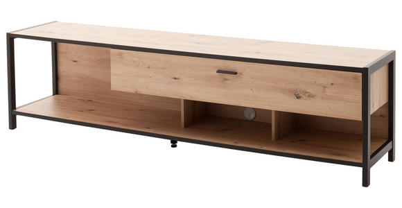 TV-ELEMENT Anthrazit, Eichefarben 215/57/46 cm - Eichefarben/Anthrazit, Design, Holzwerkstoff/Metall (215/57/46cm) - Carryhome