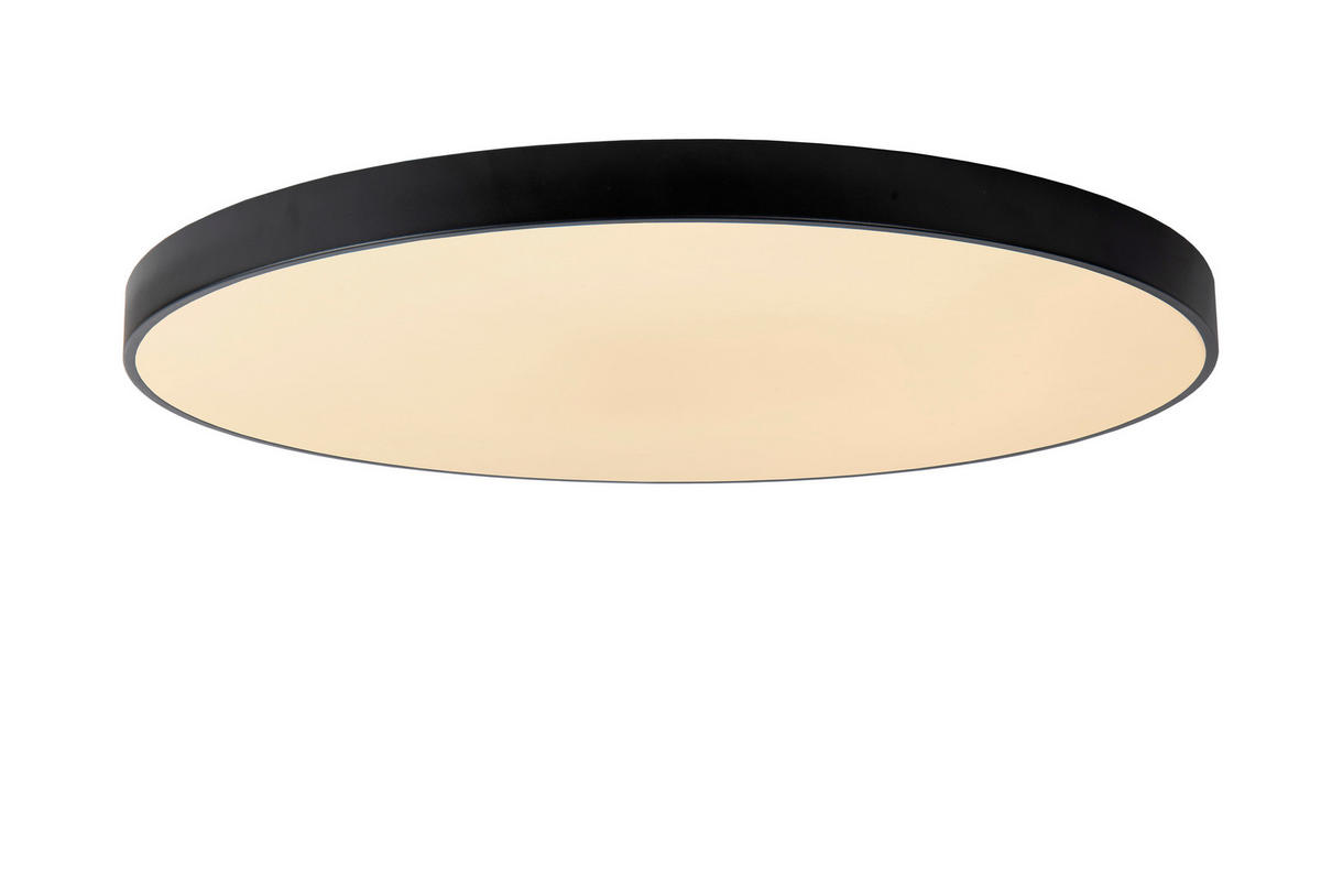LED-DECKENLEUCHTE UNAR 80/80/5 cm   - Schwarz, KONVENTIONELL, Kunststoff/Metall (80/80/5cm) - Lucide