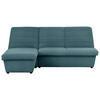 ECKSOFA Looks VIII Petrol Webstoff  - Petrol/Schwarz, Design, Kunststoff/Textil (168/214cm) - LOOKS by W.Joop