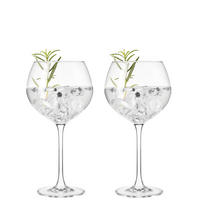 SET ČAŠA  2 dela   - providno/prozirna, Osnovno, staklo (22,6/21,5/11,5cm) - Leonardo