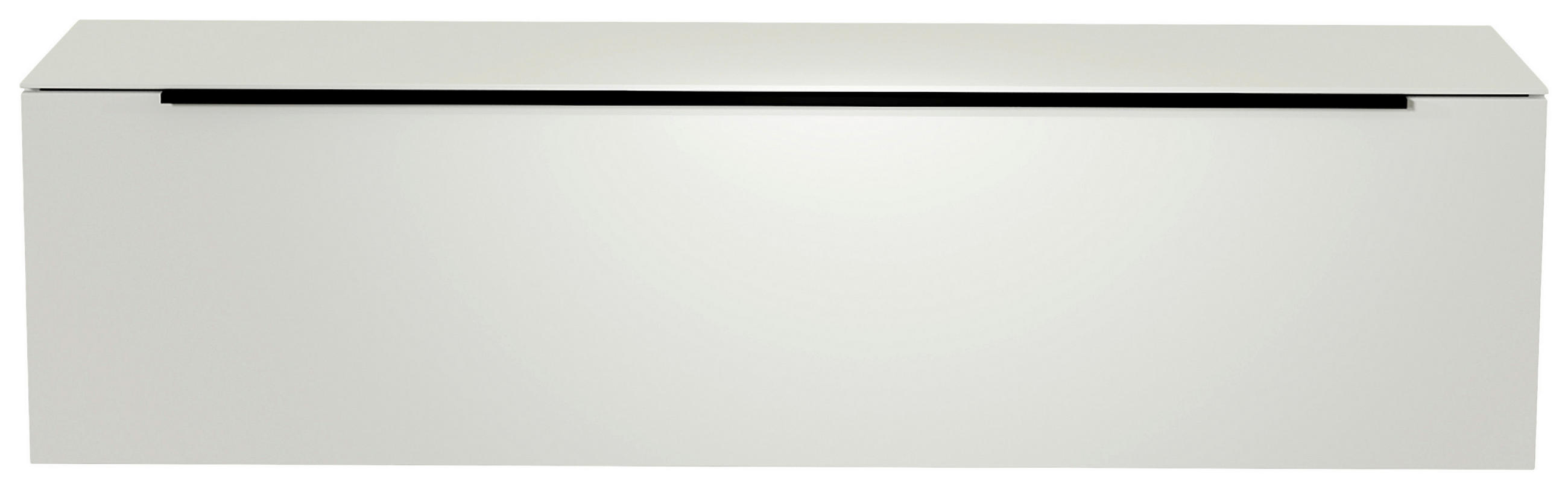 LOWBOARD  in 160/41/45 cm  - Schwarz/Weiß, Design, Glas/Holzwerkstoff (160/41/45cm) - Moderano