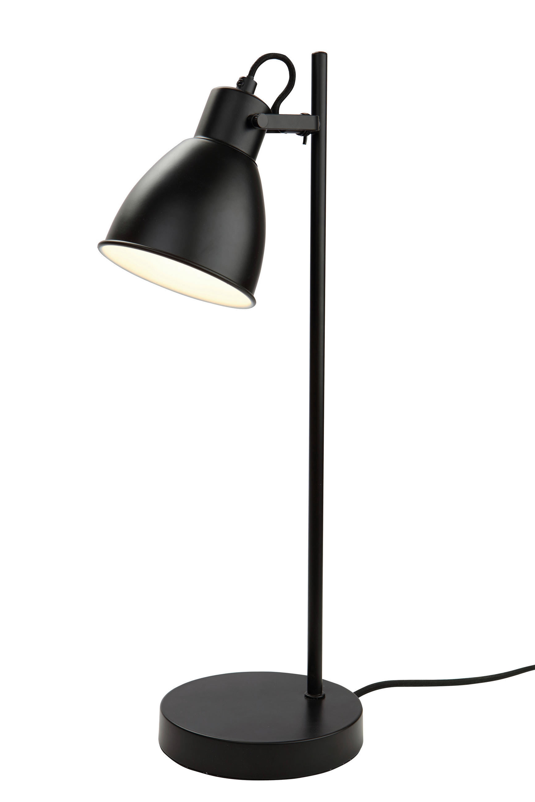 STOLNÍ LAMPA, E27, 24,7/50,5 cm  - černá, Lifestyle, kov (24,7/50,5cm) - Marama