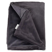 PLAID Natural Fur 130/170 cm  - Anthrazit/Grau, Konventionell, Textil (130/170cm) - Tom Tailor