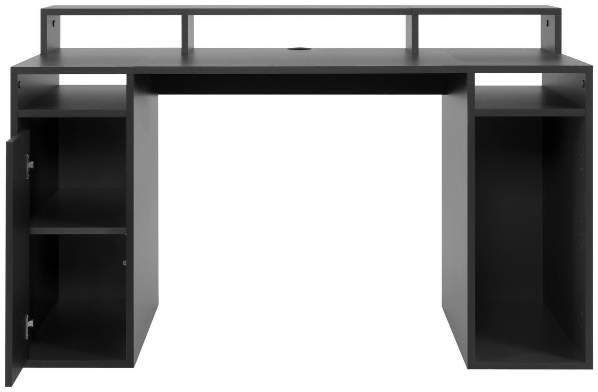 COMPUTERTISCH - Anthrazit, Basics, Holzwerkstoff (140/70,5/85,5cm) - MID.YOU