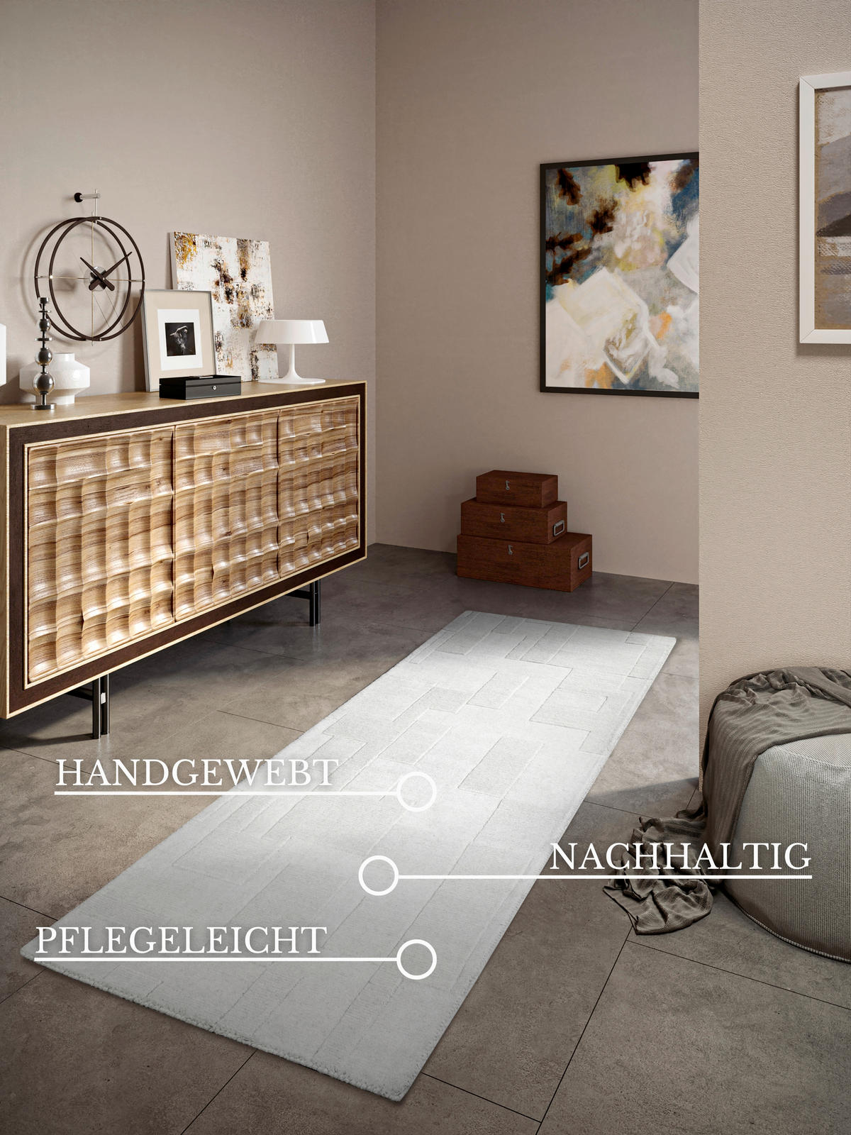 LÄUFER 80/250 cm Kollektion 1906 Creme  - Creme, Basics, Textil (80/250cm) - Villeroy & Boch