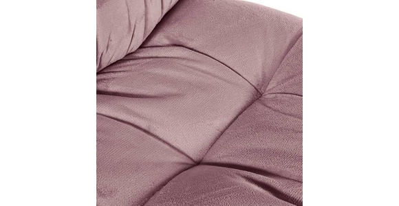 BIGSOFA Plüsch Rosa  - Schwarz/Rosa, KONVENTIONELL, Kunststoff/Textil (262/70/115cm) - Carryhome