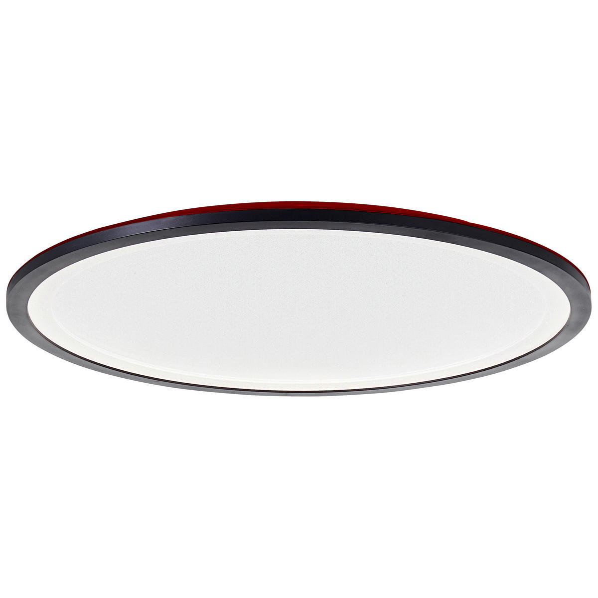 LED PLAFONJERA - bela/crna, Dizajnerski, plastika (50/3cm)