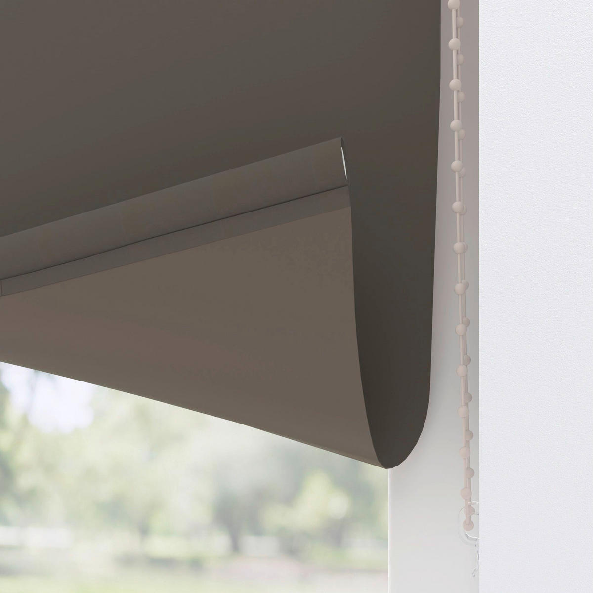 VERDUNKELUNGSROLLO  - Dunkelbraun, Basics, Textil (120/190cm)