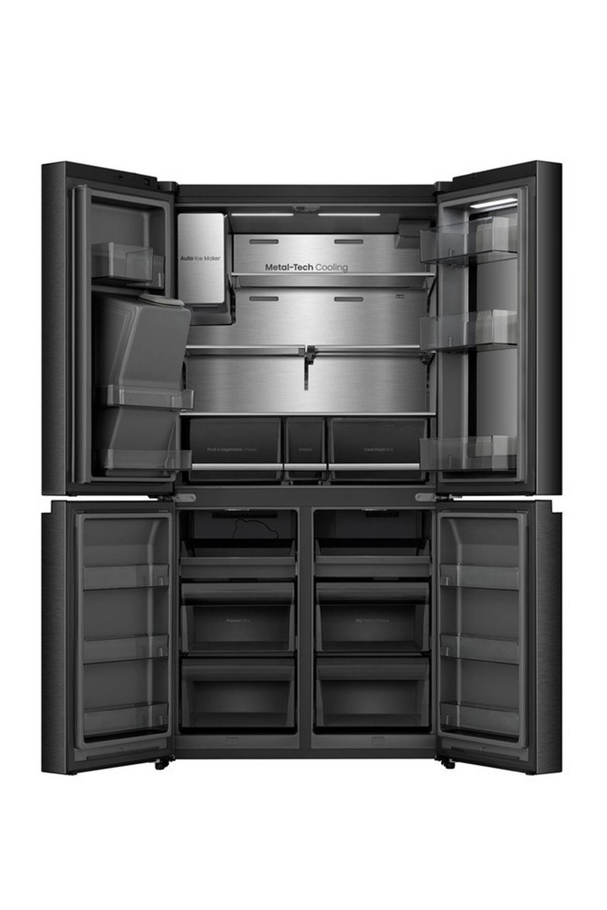 FRENCH-DOOR 91,4/179/73 cm RQ600P7SKE  - Schwarz, Trend (91,4/179/73cm) - Hisense