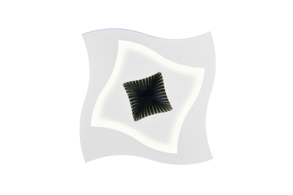 Plafonieră Cu Led - alb, Design, metal (50/50/6cm)