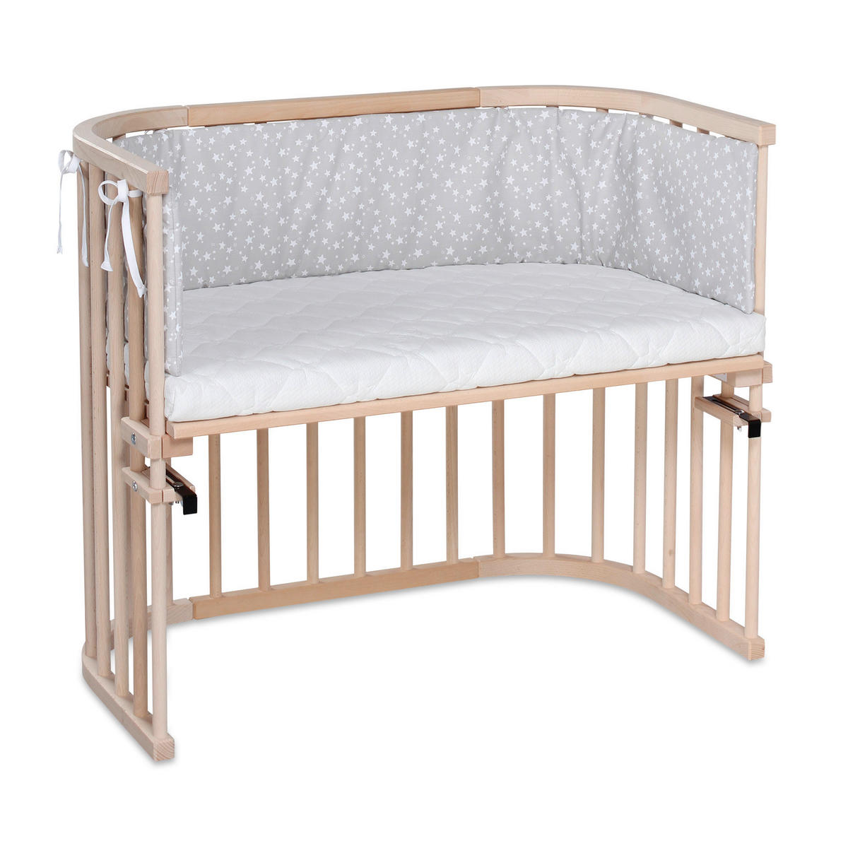 BEISTELLBETT  96/54/79 cm  - Naturfarben, Basics, Holz (96/54/79cm) - Babybay