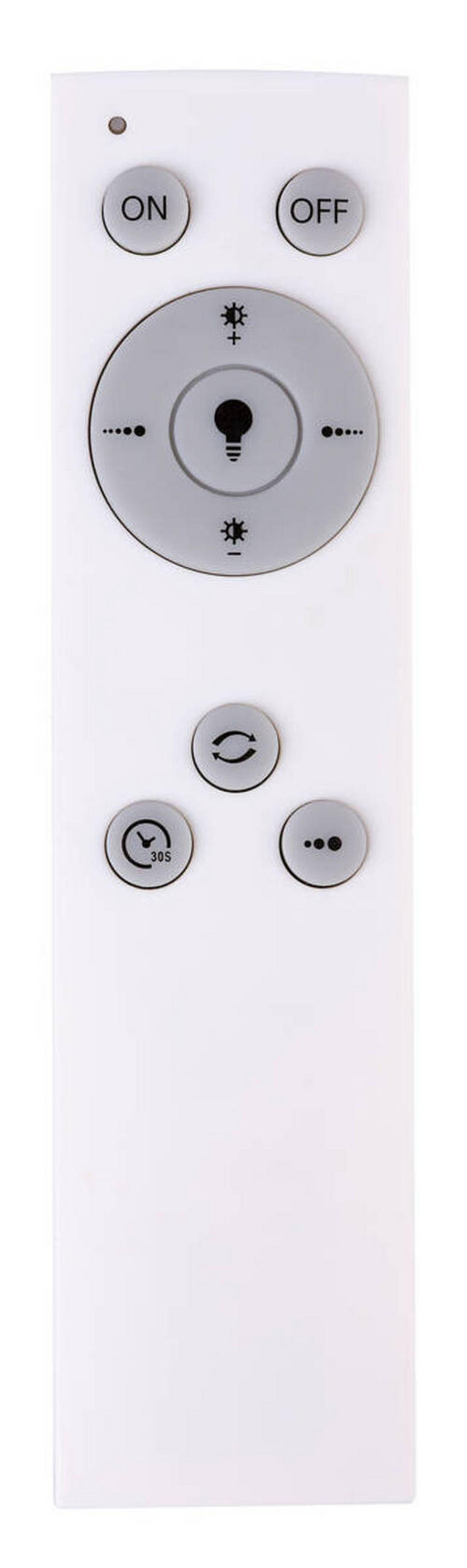 STROPNA LED-SVETILKA   //2700-6500 K/230 V/ - bela/opal, Basics, kovina/umetna masa (68/10cm) - Globo