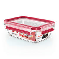 POSUDA ZA ČUVANJE NAMIRNICA  0,7 l   - prozirno/crvena, Basics, staklo/plastika (19.7/13.6/6.9cm) - Tefal