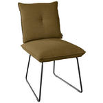 STUHL  in Stahl Struktur Metall, Textil  - Schwarz/Braun, Design, Textil/Metall (51/90/70cm) - Dieter Knoll