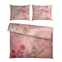 Lenjerie De Pat 220/200 cm  - roz deschis, Konventionell, textil (220/200cm) - Novel