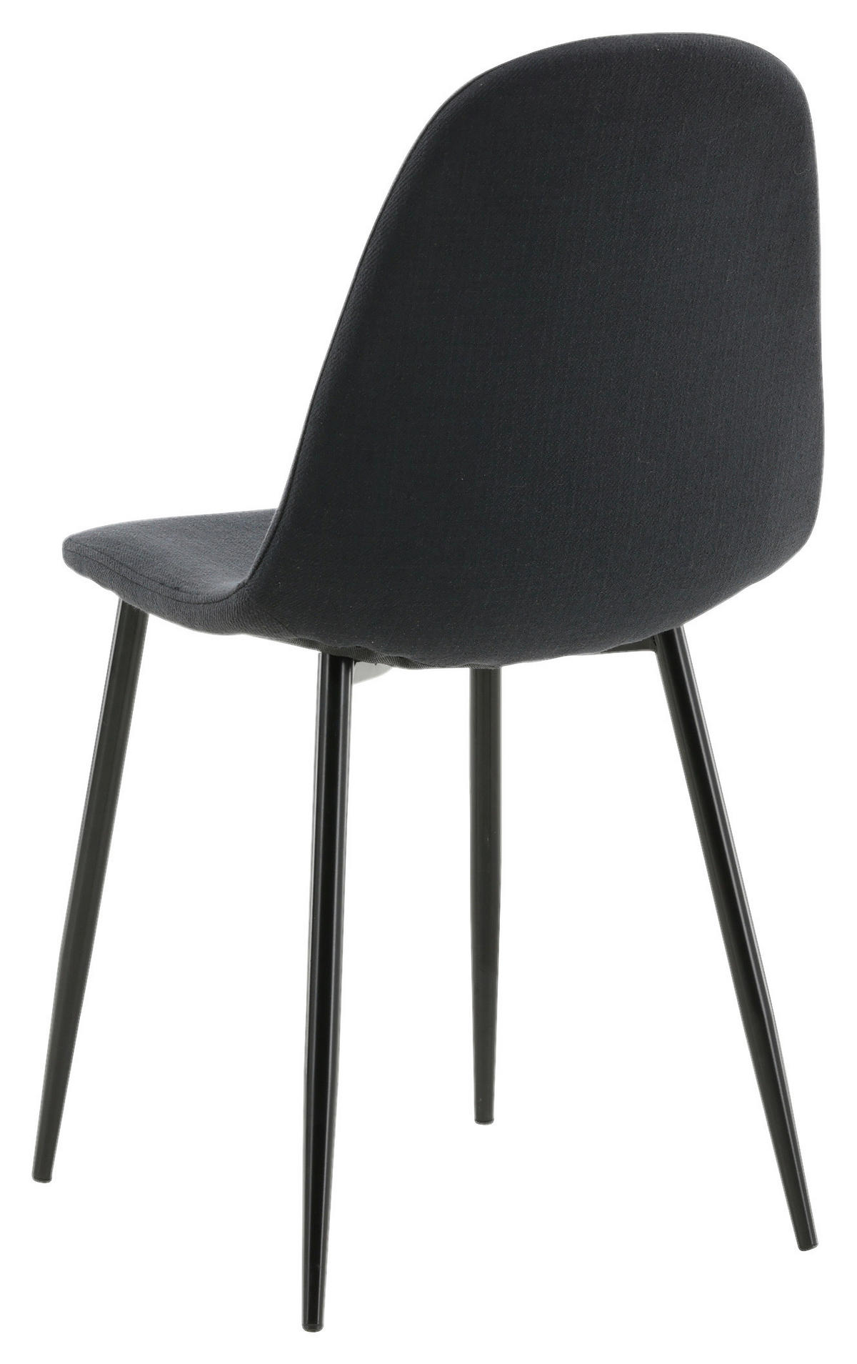 STUHL-SET 2 Stück  in Stahl Textilgeflecht  - Schwarz, Design, Textil/Metall (44/87/53cm) - Livetastic