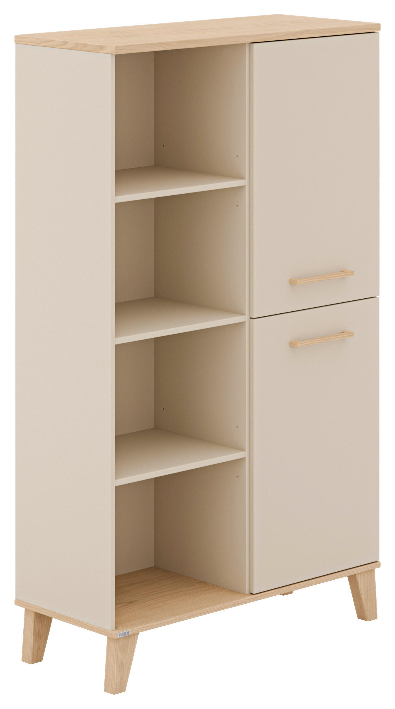 STANDREGAL Beige, Naturfarben, Kaschmir  - Kaschmir/Beige, Design, Holzwerkstoff (94,80/160,90/39,60cm) - Paidi