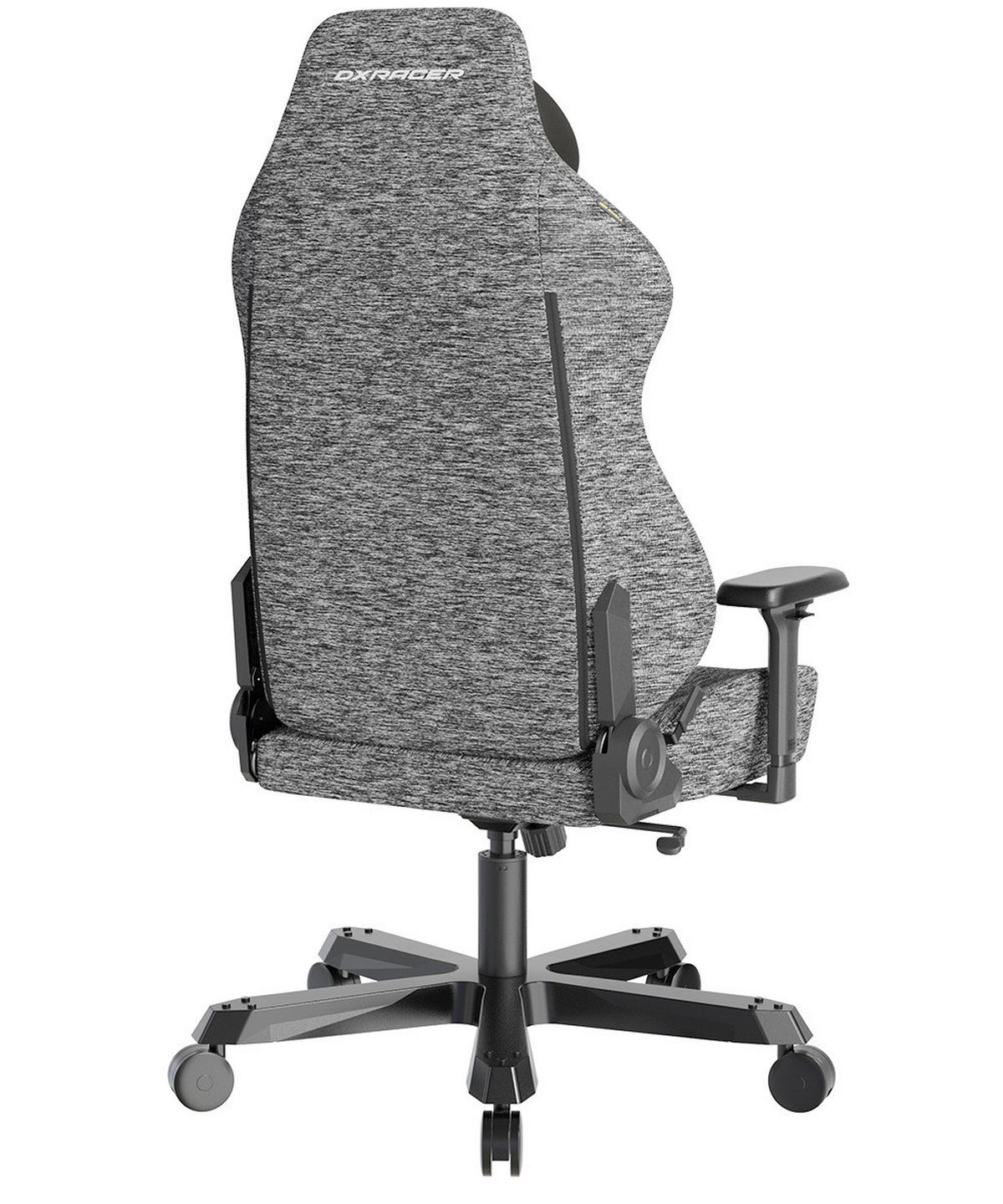 GAMINGSTUHL Grau Metall, Textil   - Schwarz/Grau, KONVENTIONELL, Textil/Metall (80/138,5-148/60cm) - Dxracer