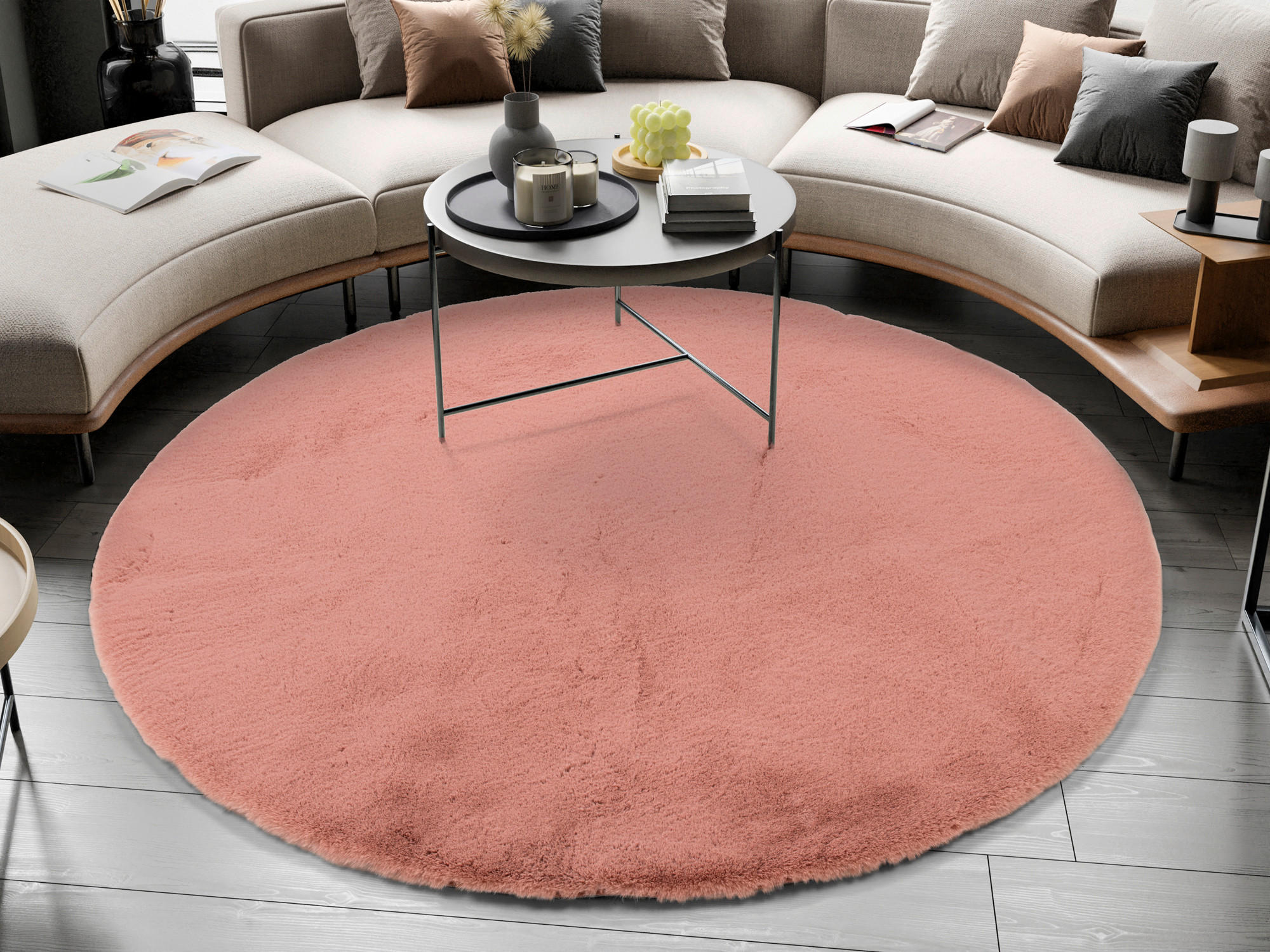 HOCHFLORTEPPICH 160 cm Silky Haven Rosa  - Rosa, Basics, Textil (160cm)