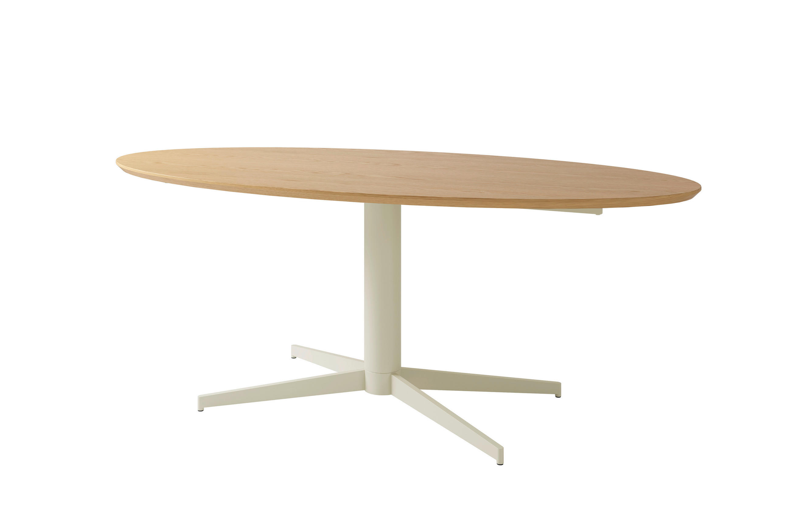 ESSTISCH 200/100/76 cm Echtholz  Metall, Holzwerkstoff in verschiedenen Größen erhältlich oval Eichefarben  - Eichefarben/Schwarz, MODERN, Holzwerkstoff/Metall (200/100/76cm) - Schöner Wohnen