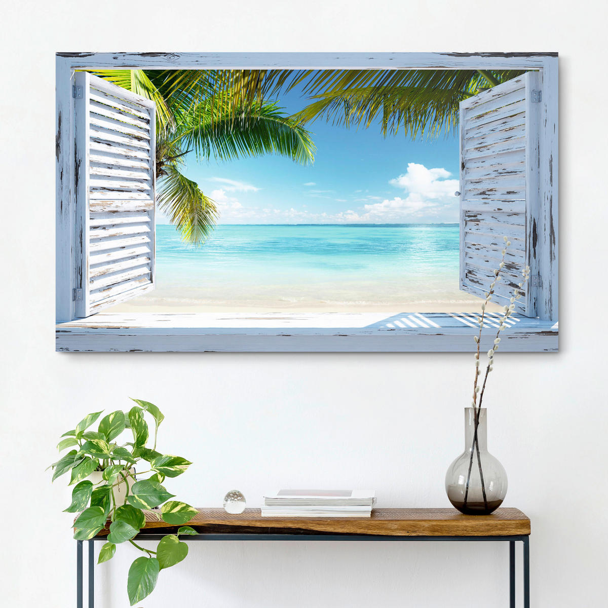 BILD Strand & Meer, Wasser  - Multicolor, Basics, Holz/Papier (70/118/2cm) - Reinders!