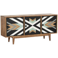 SIDEBOARD  in 159.5/75/42 cm  - Multicolor/Schwarz, KONVENTIONELL, Holz/Holzwerkstoff (159.5/75/42cm) - Livetastic