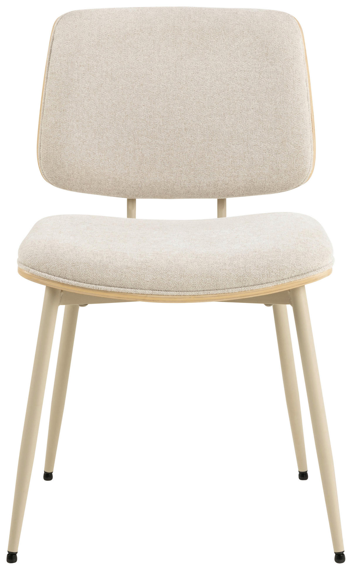 STOL stål struktur  - beige/naturfärgad, Trend, metall/trämaterial (51,5/82,5/53cm) - MID.YOU