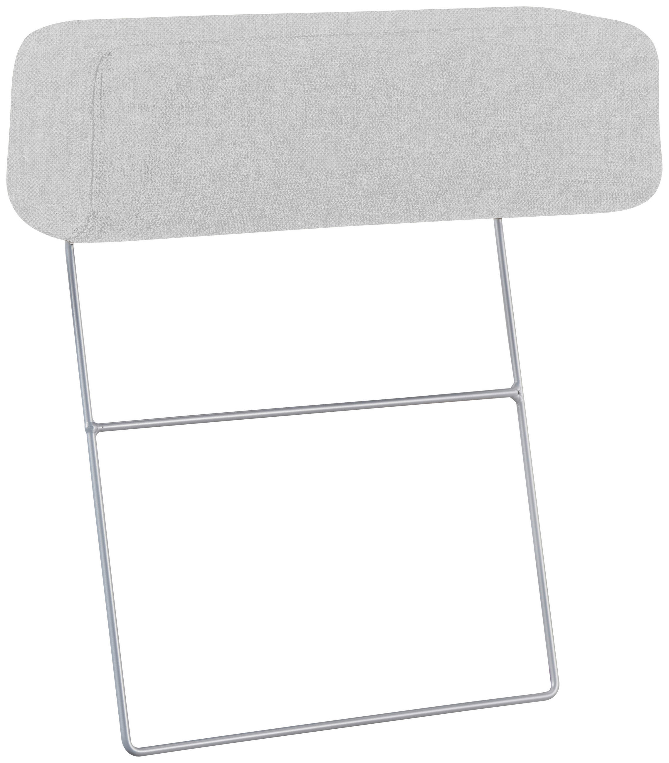 NACKSTÖD i flatväv  - ljusgrå, Design, metall/textil (58/59/15cm) - Pure Home Comfort