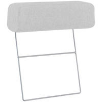 NACKSTÖD i flatväv  - ljusgrå, Design, metall/textil (58/59/15cm) - Pure Home Comfort