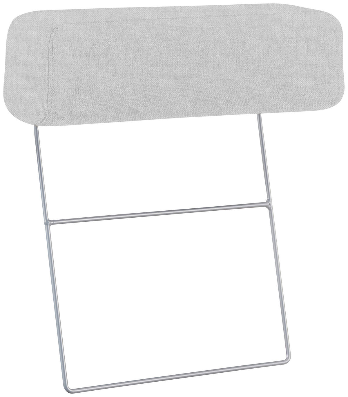 NACKSTÖD i flatväv  - ljusgrå, Design, metall/textil (58/59/15cm) - Pure Home Comfort