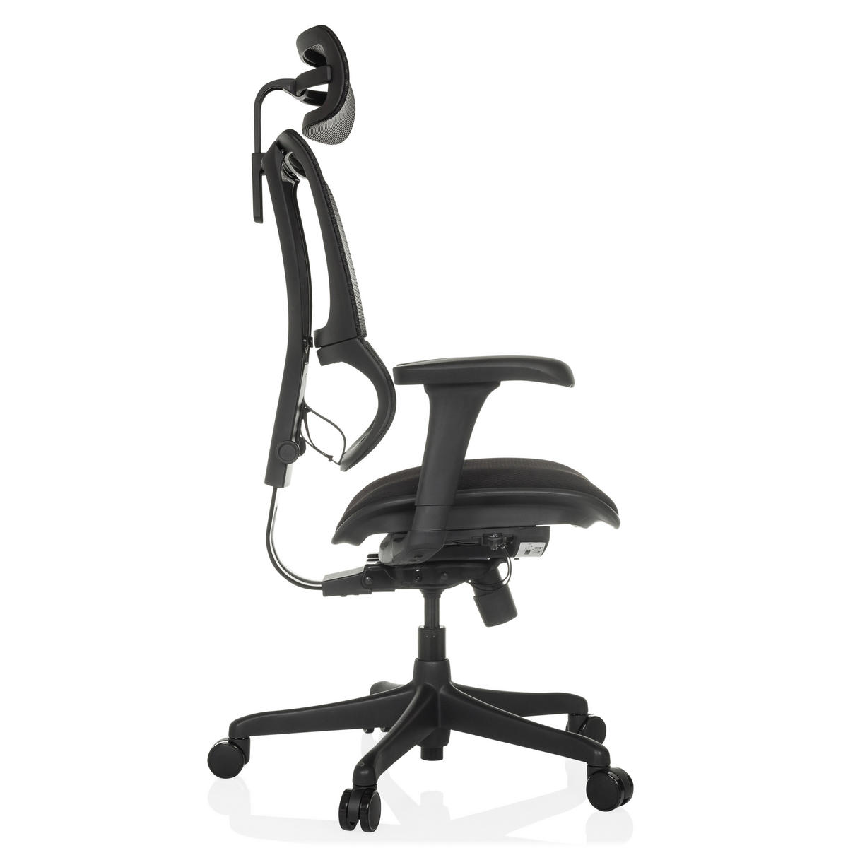 SNURRSTOL  i nät svart  - svart, Modern, textil/plast (69/112 - 134/63cm) - MID.YOU