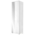 GARDEROBENSCHRANK Spice  in 60/198/40 cm  - Weiß, Basics, Glas/Holzwerkstoff (60/198/40cm) - Xora