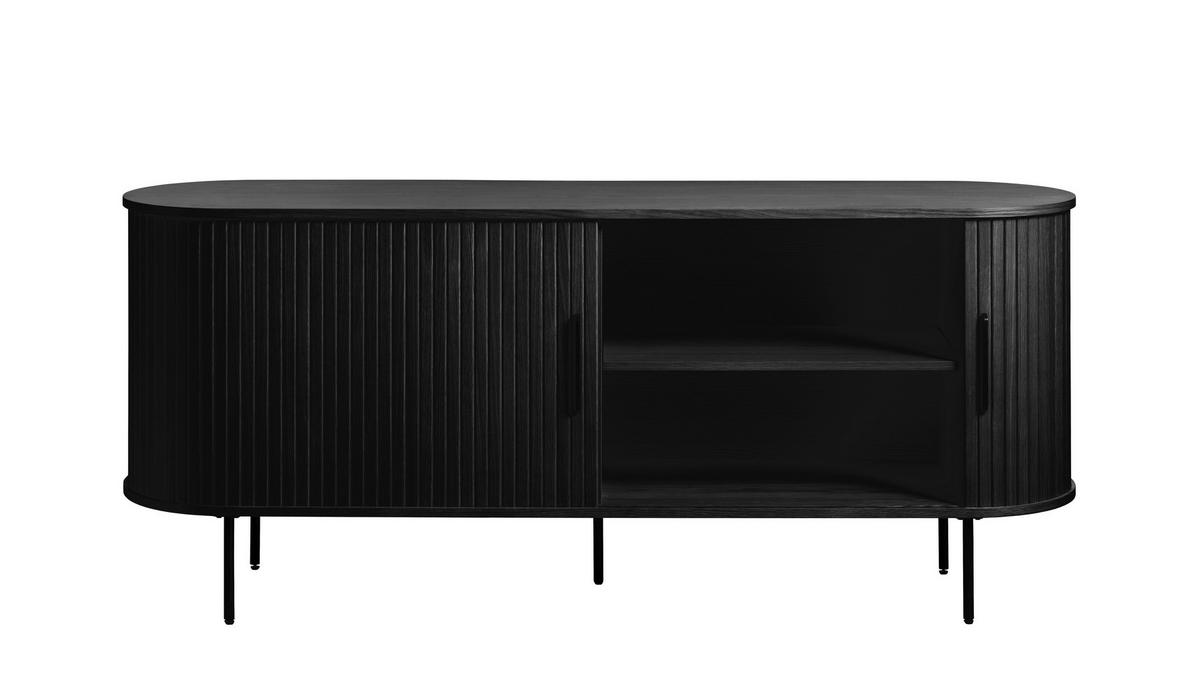 SIDEBOARD Schwarz  180/76/45 cm  - Schwarz, Trend, Holz/Holzwerkstoff (180/76/45cm) - Xora